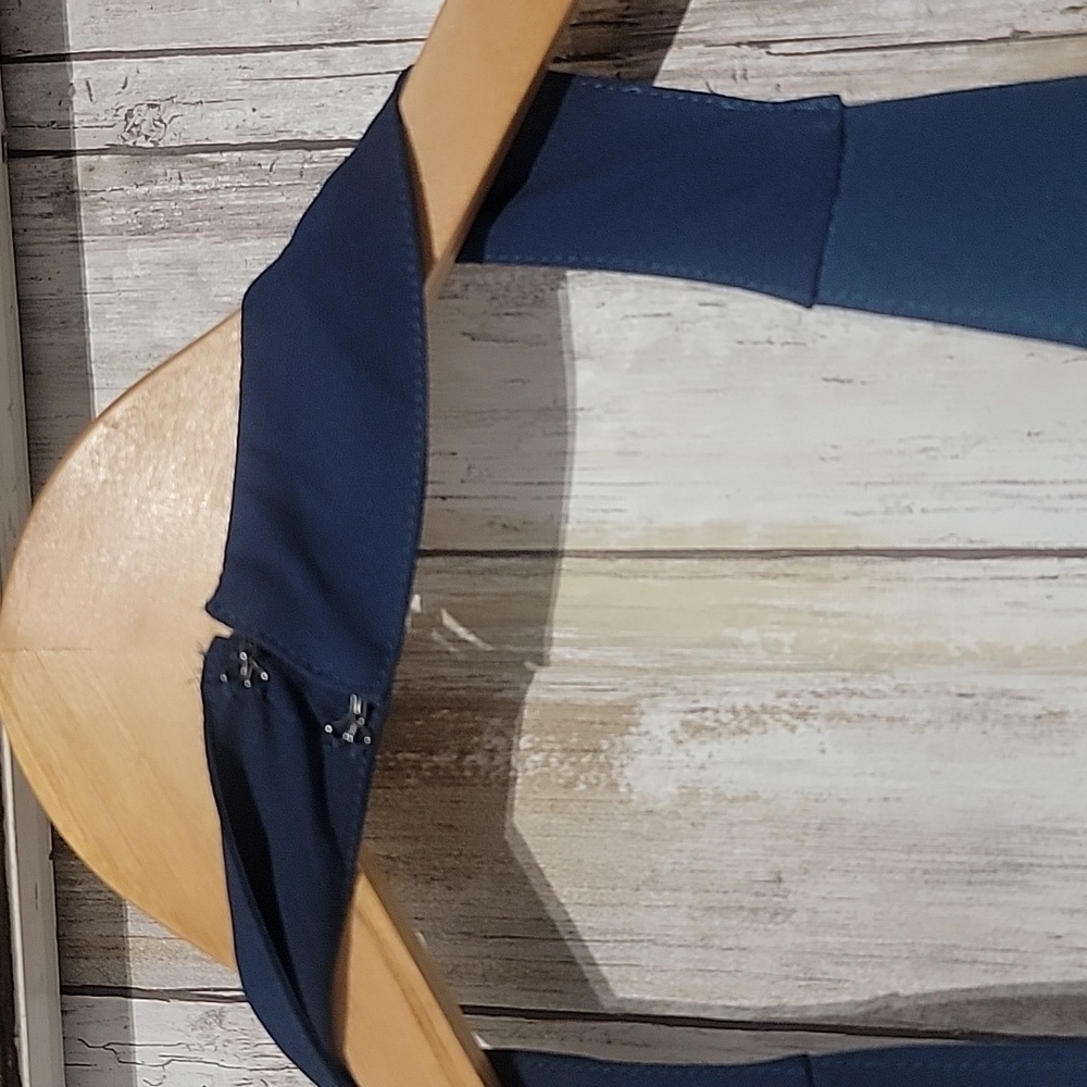 BCBG Generation Blue Halter Ruffled Mini Dress Small - Picture 6 of 8